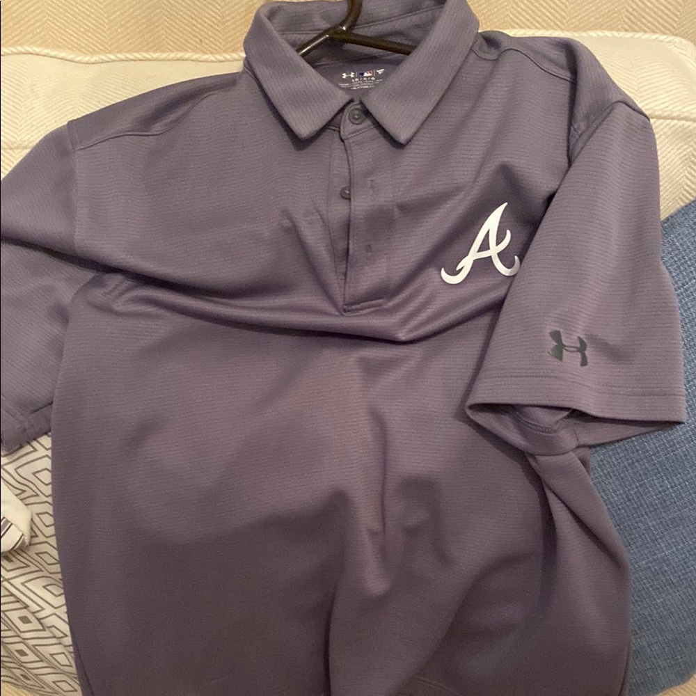 Under Armour Men's Purple Polo Shirt